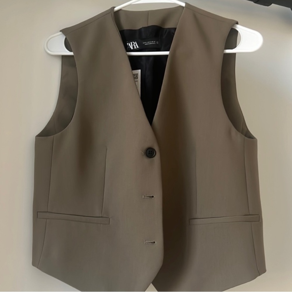 Zara Brown Vest